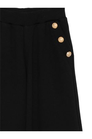 pantalone in cotone nero BALMAIN PARIS KIDS | BX6A40Z3183930OR